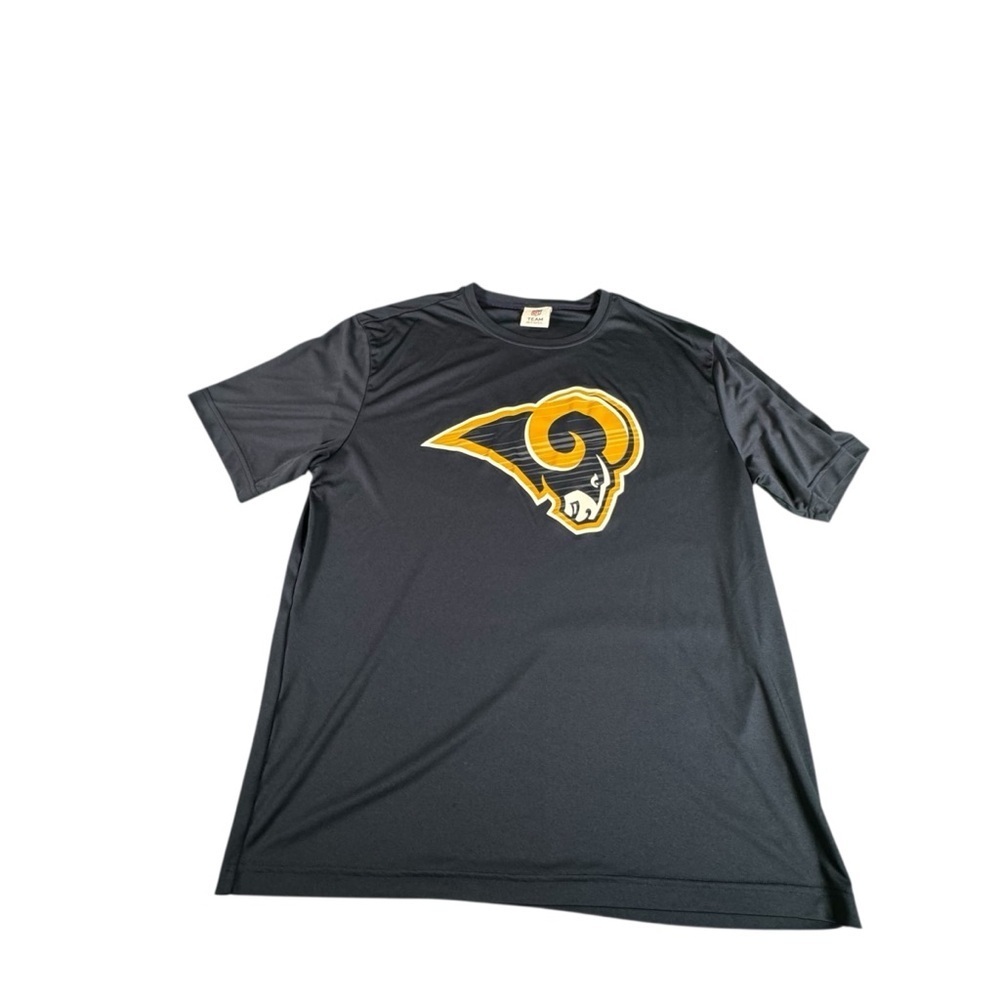 NFL Team Apparel St Louis Rams Dri-Fit Shirt Men's XL Navy Blue Athletic Tee